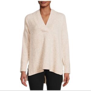 Women’s V-neck Oatmeal Sweater